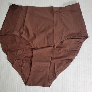 Truekind Chocolate Seamless Stretch Mid Waist Brief #51422 Size 0-14